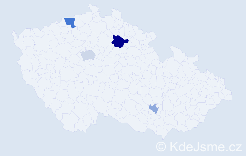 Jméno: 'Norberto', počet výskytů 4 v celé ČR