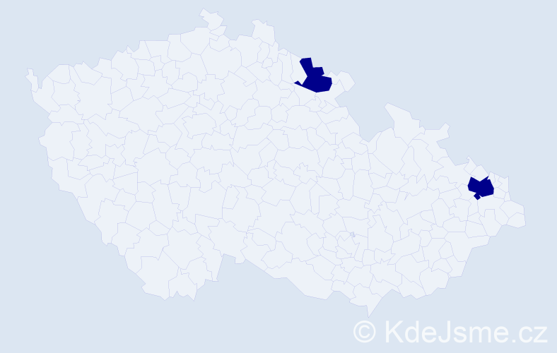 Jméno: 'Trong Tan', počet výskytů 2 v celé ČR