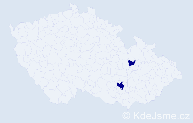 Jméno: 'Saman', počet výskytů 2 v celé ČR