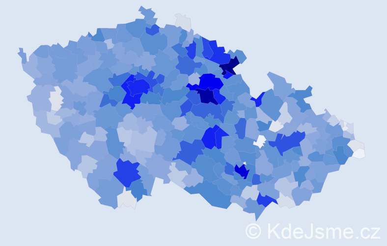 Jméno: 'Dita', počet výskytů 5124 v celé ČR