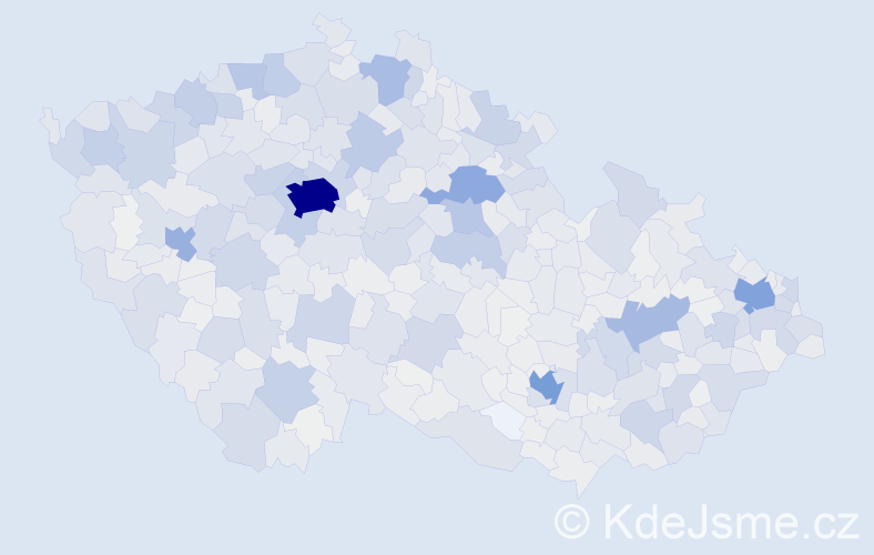 Jméno: 'Diana', počet výskytů 3961 v celé ČR