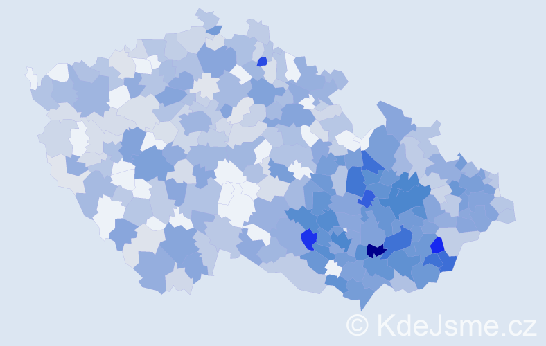 Jméno: 'Radomil', počet výskytů 1329 v celé ČR