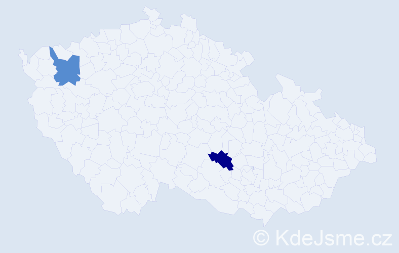 Jméno: 'Tomáš Nikolas', počet výskytů 2 v celé ČR