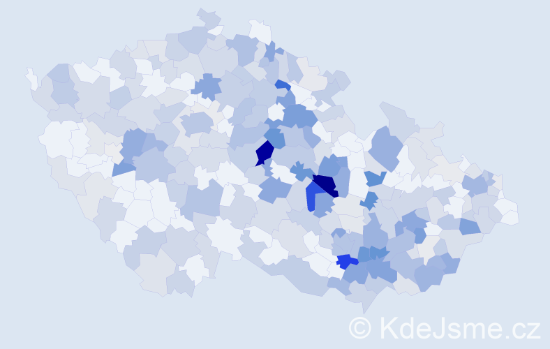 Jméno: 'Jarmil', počet výskytů 549 v celé ČR