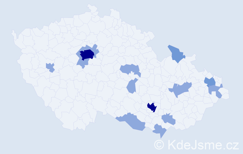 Jméno: 'Alessia', počet výskytů 27 v celé ČR