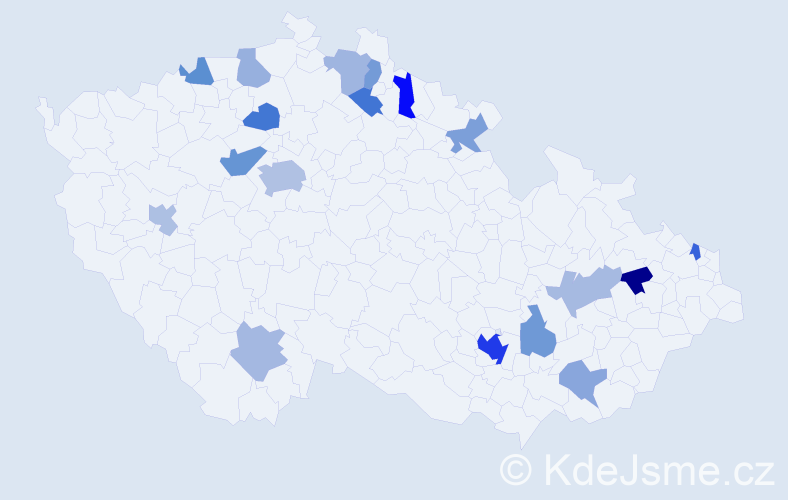 Jméno: 'Jorge', počet výskytů 31 v celé ČR
