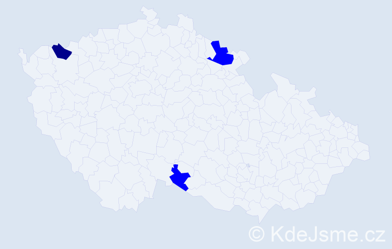 Jméno: 'Tuyet Nhung', počet výskytů 4 v celé ČR