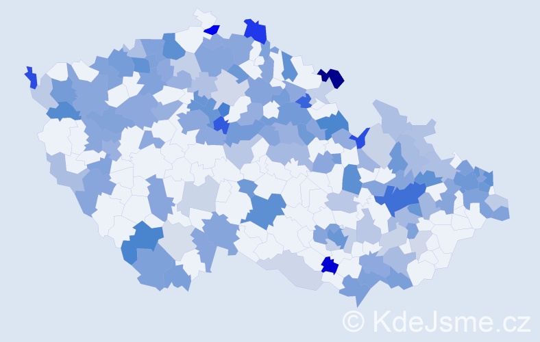 Jméno: 'Paulína', počet výskytů 277 v celé ČR