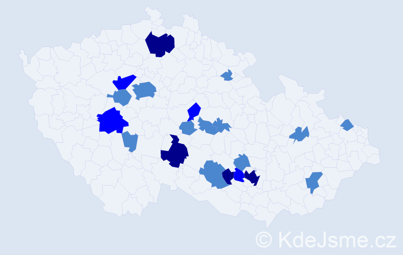 Jméno: 'Vnislav', počet výskytů 32 v celé ČR