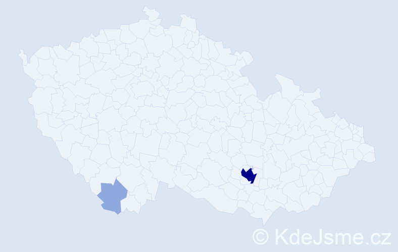Jméno: 'Itay', počet výskytů 7 v celé ČR