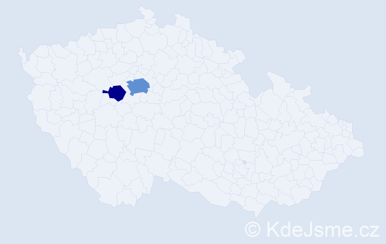 Jméno: 'Xiaohua', počet výskytů 6 v celé ČR