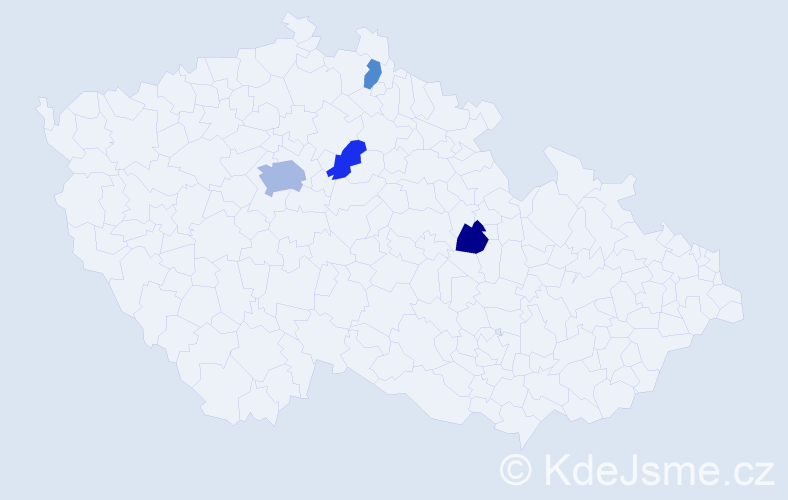 Jméno: 'Thai Hung', počet výskytů 7 v celé ČR