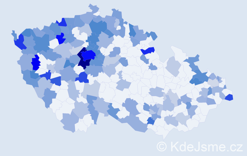 Jméno: 'Josefina', počet výskytů 265 v celé ČR
