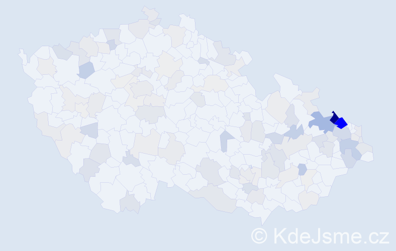 Jméno: 'Alfons', počet výskytů 245 v celé ČR
