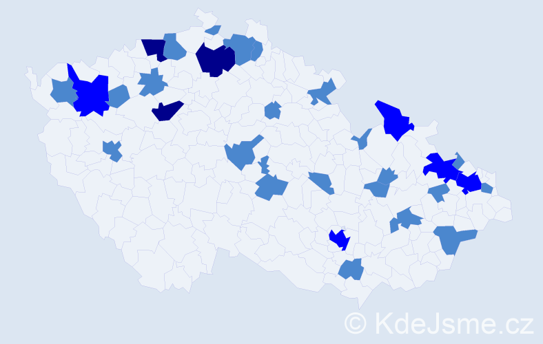 Jméno: 'Editha', počet výskytů 41 v celé ČR