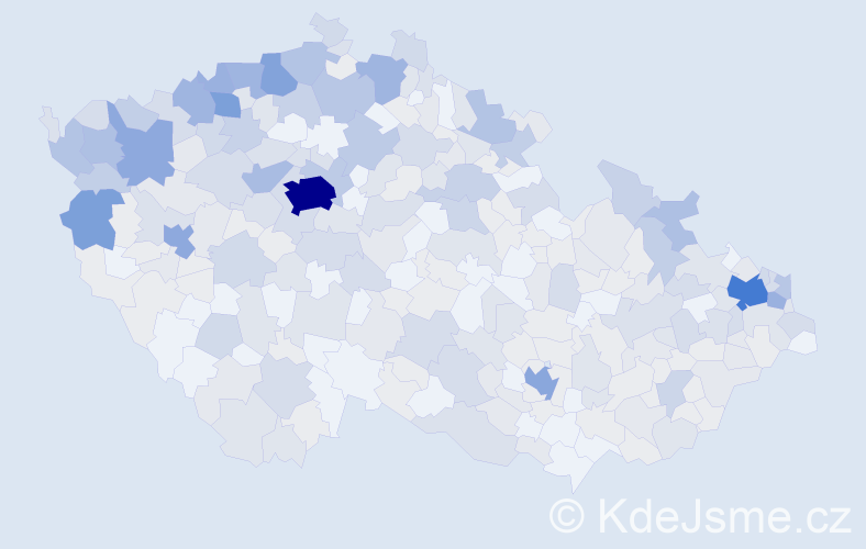 Jméno: 'Vasil', počet výskytů 908 v celé ČR