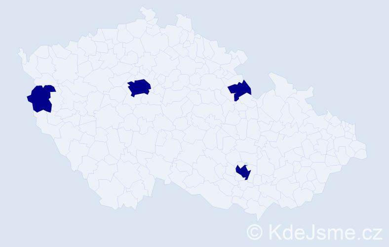 Jméno: 'Faten', počet výskytů 4 v celé ČR