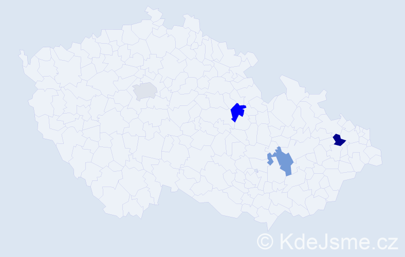 Jméno: 'Filip Karel', počet výskytů 4 v celé ČR