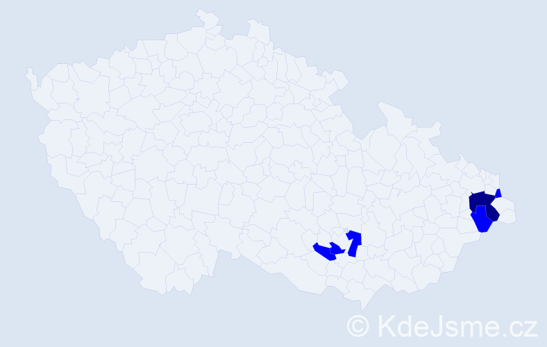 Jméno: 'Leokádie', počet výskytů 6 v celé ČR