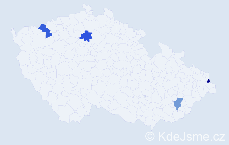 Jméno: 'Daniel Adrian', počet výskytů 4 v celé ČR