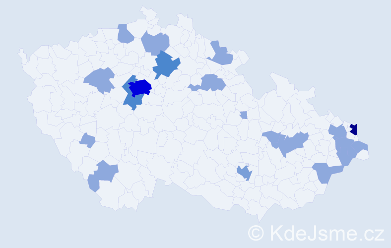 Jméno: 'Arkadiusz', počet výskytů 36 v celé ČR