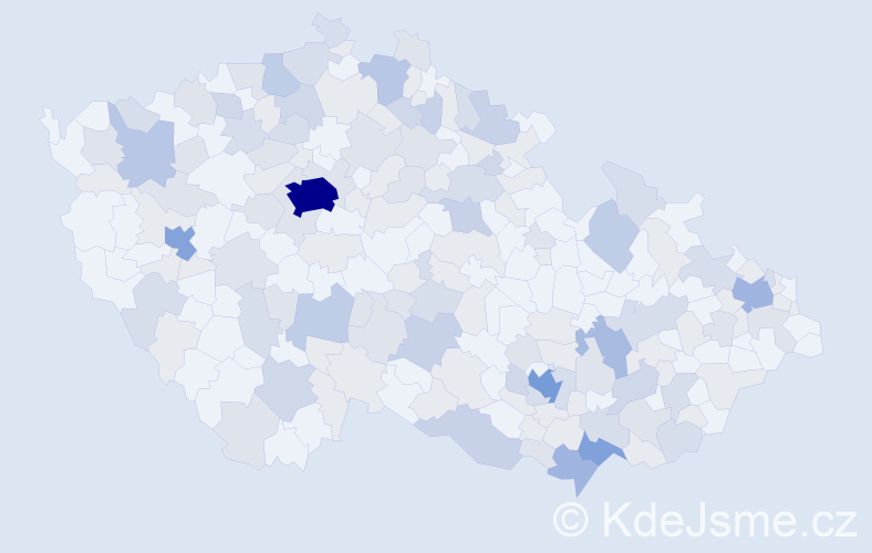 Jméno: 'Luďka', počet výskytů 384 v celé ČR