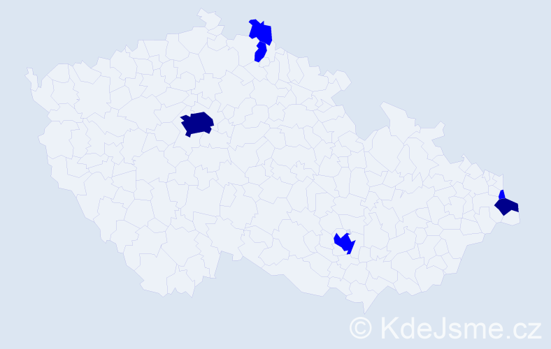 Jméno: 'Gedeon', počet výskytů 8 v celé ČR