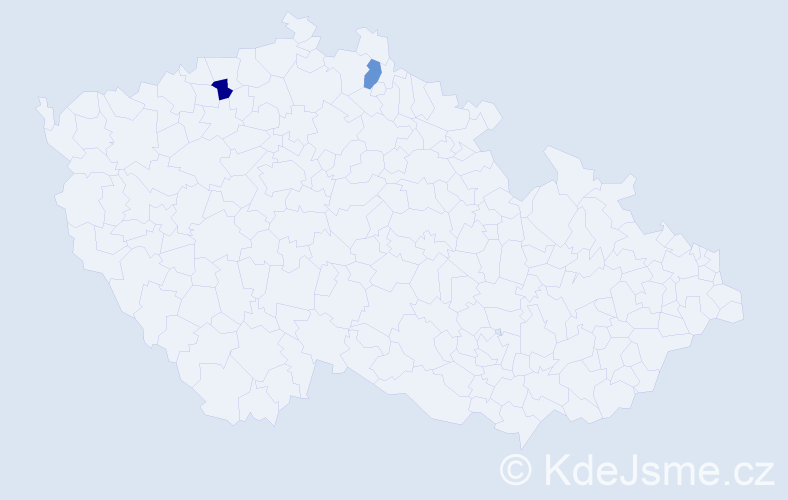Jméno: 'Nikolas Josef', počet výskytů 2 v celé ČR