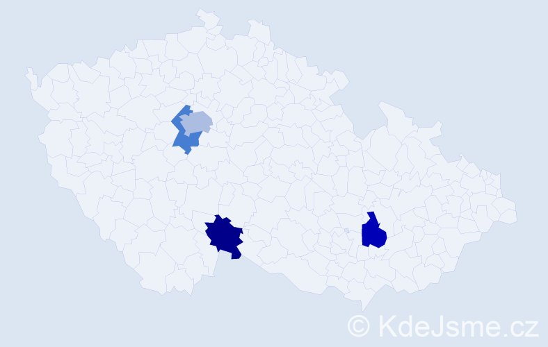 Jméno: 'Kryštof Adam', počet výskytů 5 v celé ČR
