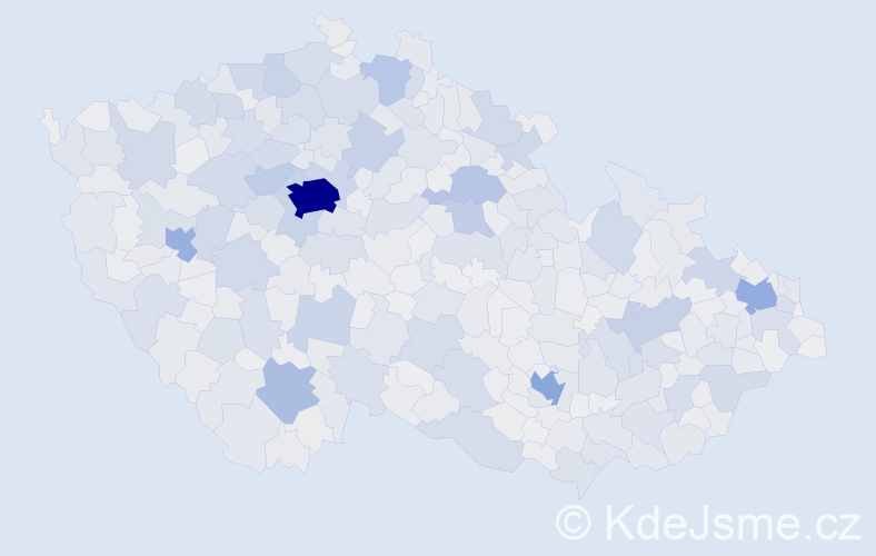 Jméno: 'Milena', počet výskytů 26047 v celé ČR
