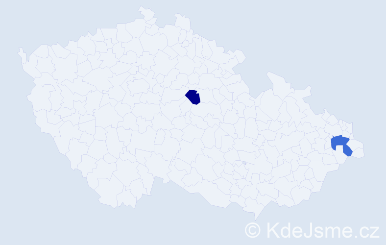 Jméno: 'Fahrettin', počet výskytů 3 v celé ČR