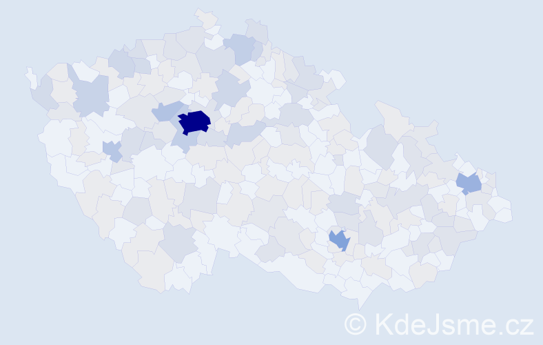 Jméno: 'Mirko', počet výskytů 397 v celé ČR