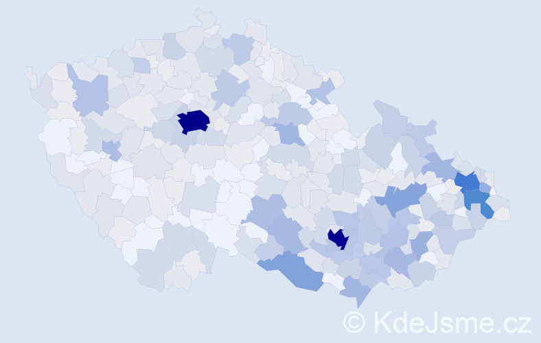 Jméno: 'Vítězslava', počet výskytů 1009 v celé ČR