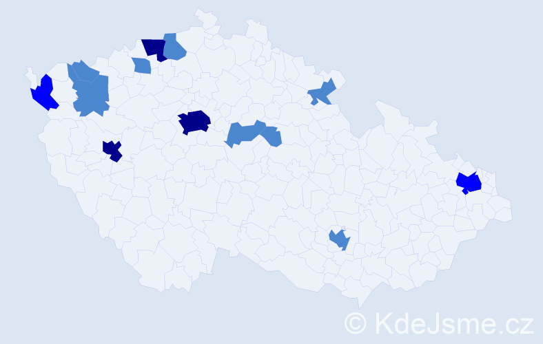 Jméno: 'Xuan Hoa', počet výskytů 21 v celé ČR