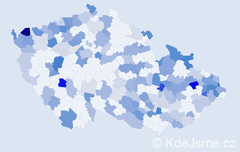 Jméno: 'Albín', počet výskytů 331 v celé ČR