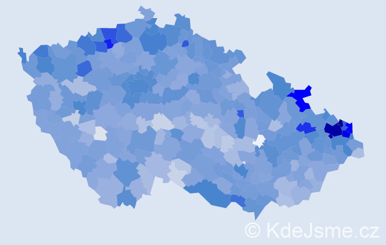 Jméno: 'Denis', počet výskytů 6256 v celé ČR