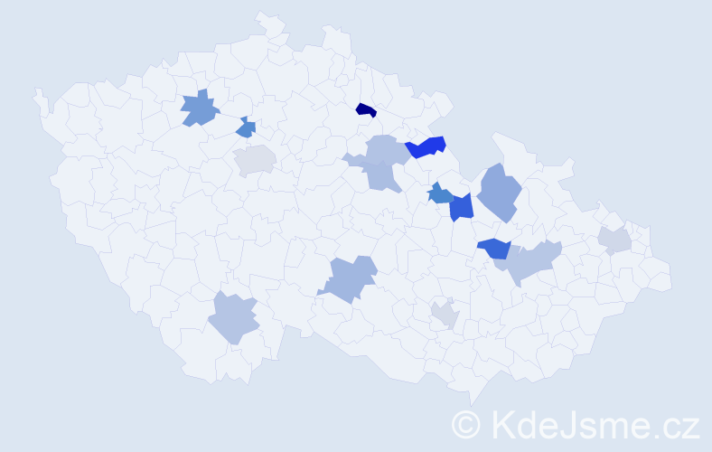 Jméno: 'Svata', počet výskytů 17 v celé ČR