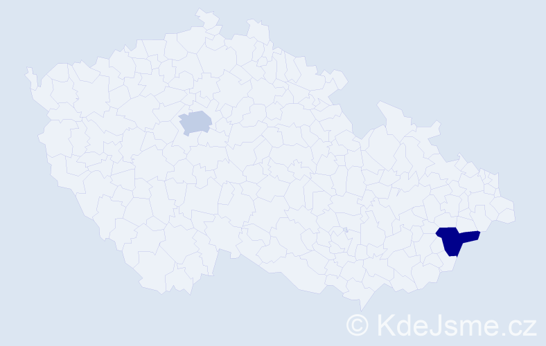 Jméno: 'Simijon', počet výskytů 2 v celé ČR