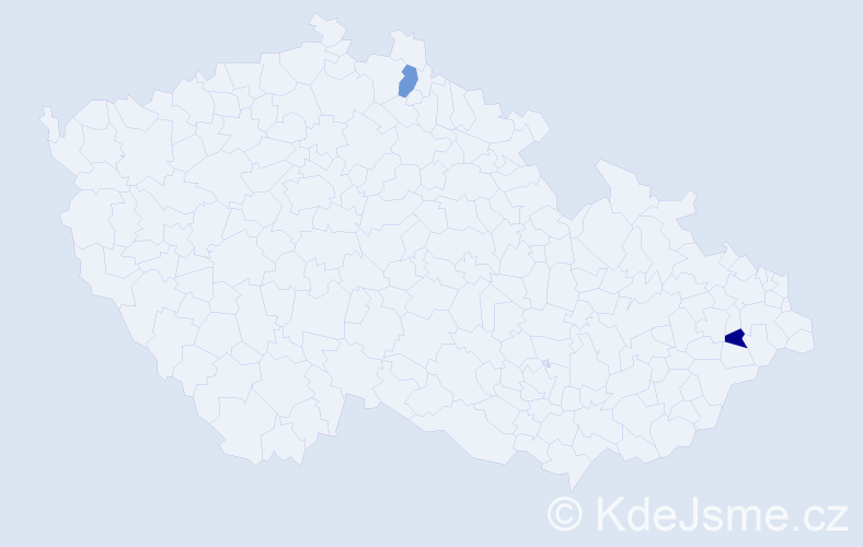 Jméno: 'Scholastika', počet výskytů 2 v celé ČR