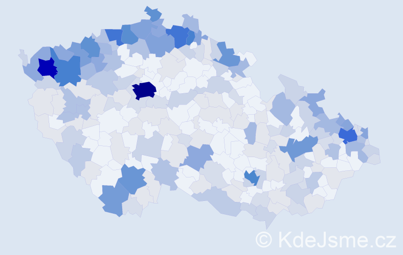 Jméno: 'Walter', počet výskytů 680 v celé ČR
