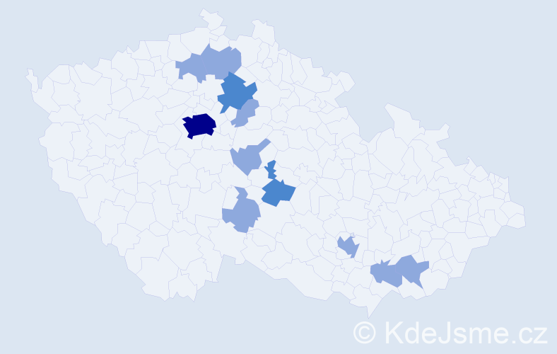 Jméno: 'Selenge', počet výskytů 17 v celé ČR