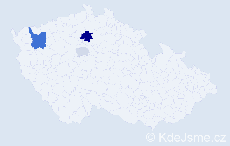 Jméno: 'Olgerd', počet výskytů 3 v celé ČR