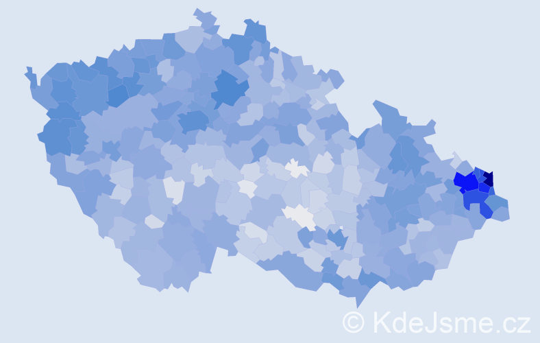 Jméno: 'Ján', počet výskytů 13215 v celé ČR