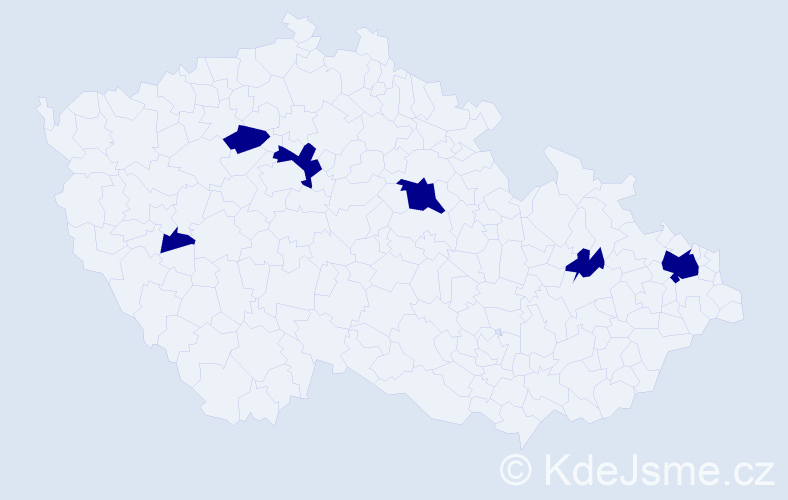 Jméno: 'Adam Michal', počet výskytů 6 v celé ČR