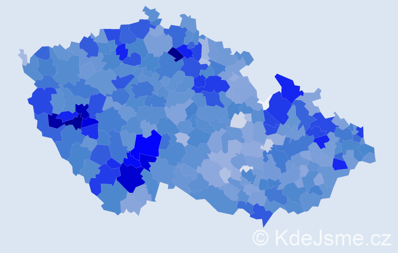 Jméno: 'Vladislava', počet výskytů 4765 v celé ČR