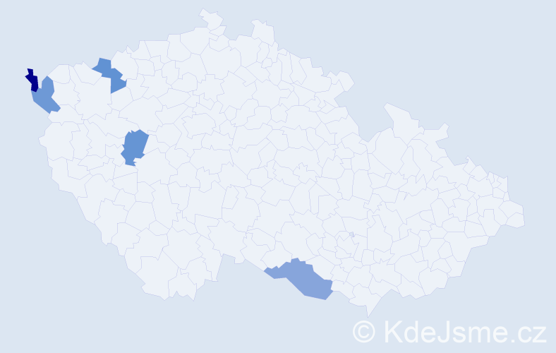 Jméno: 'Ba Tuan', počet výskytů 5 v celé ČR