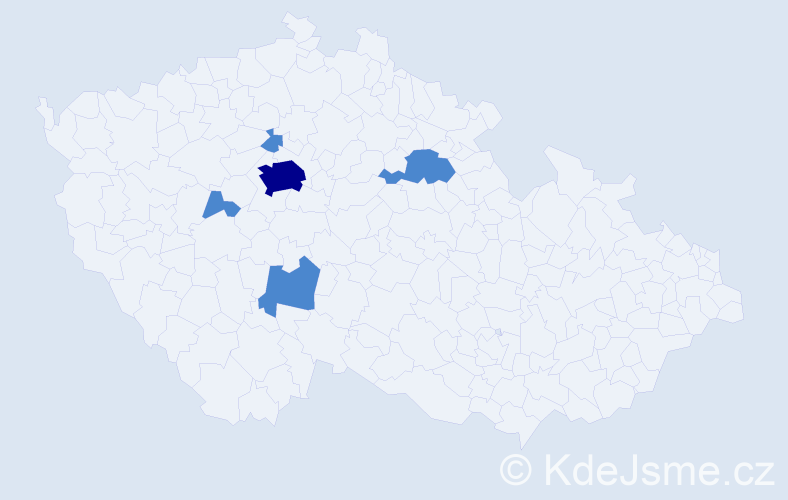 Jméno: 'Mar'yan', počet výskytů 7 v celé ČR