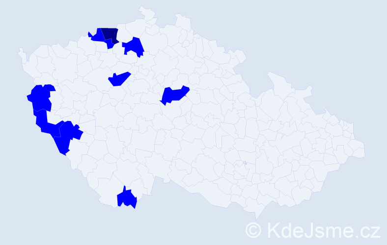Jméno: 'Van Tri', počet výskytů 11 v celé ČR