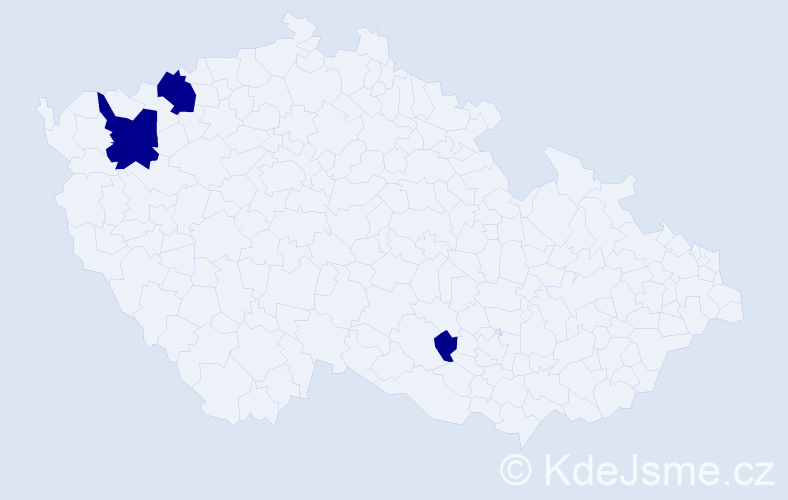 Jméno: 'Duc Khai', počet výskytů 3 v celé ČR