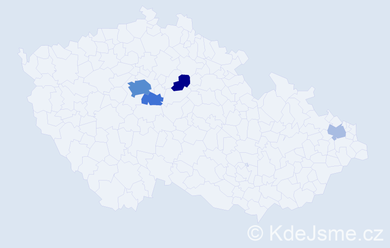 Jméno: 'Arkady', počet výskytů 13 v celé ČR